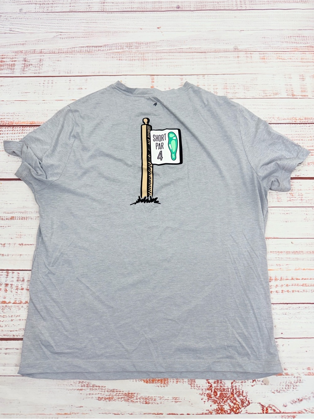 1764 Signature Men’s size Large Short Par 4 Gray Golf T Shirt
